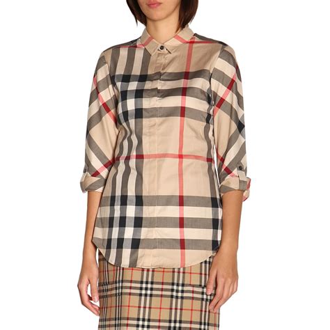 camicia burberry beige donna|Camicie firmate da donna .